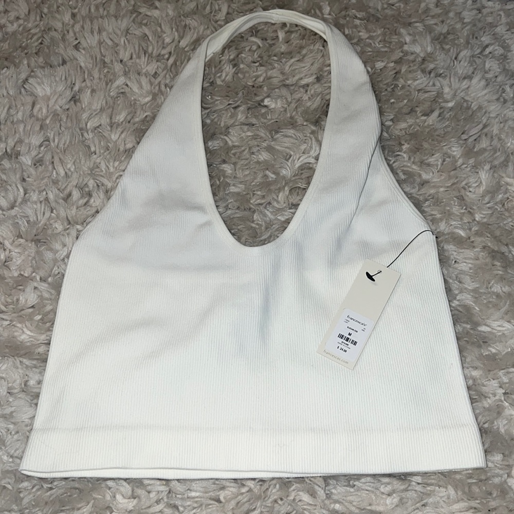 NWT ribbed halter top